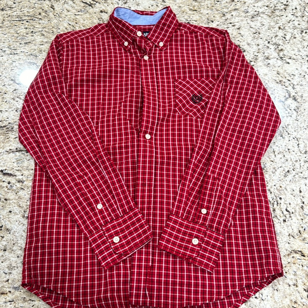 Chaps Size M 10-12 boys button down dress shirt